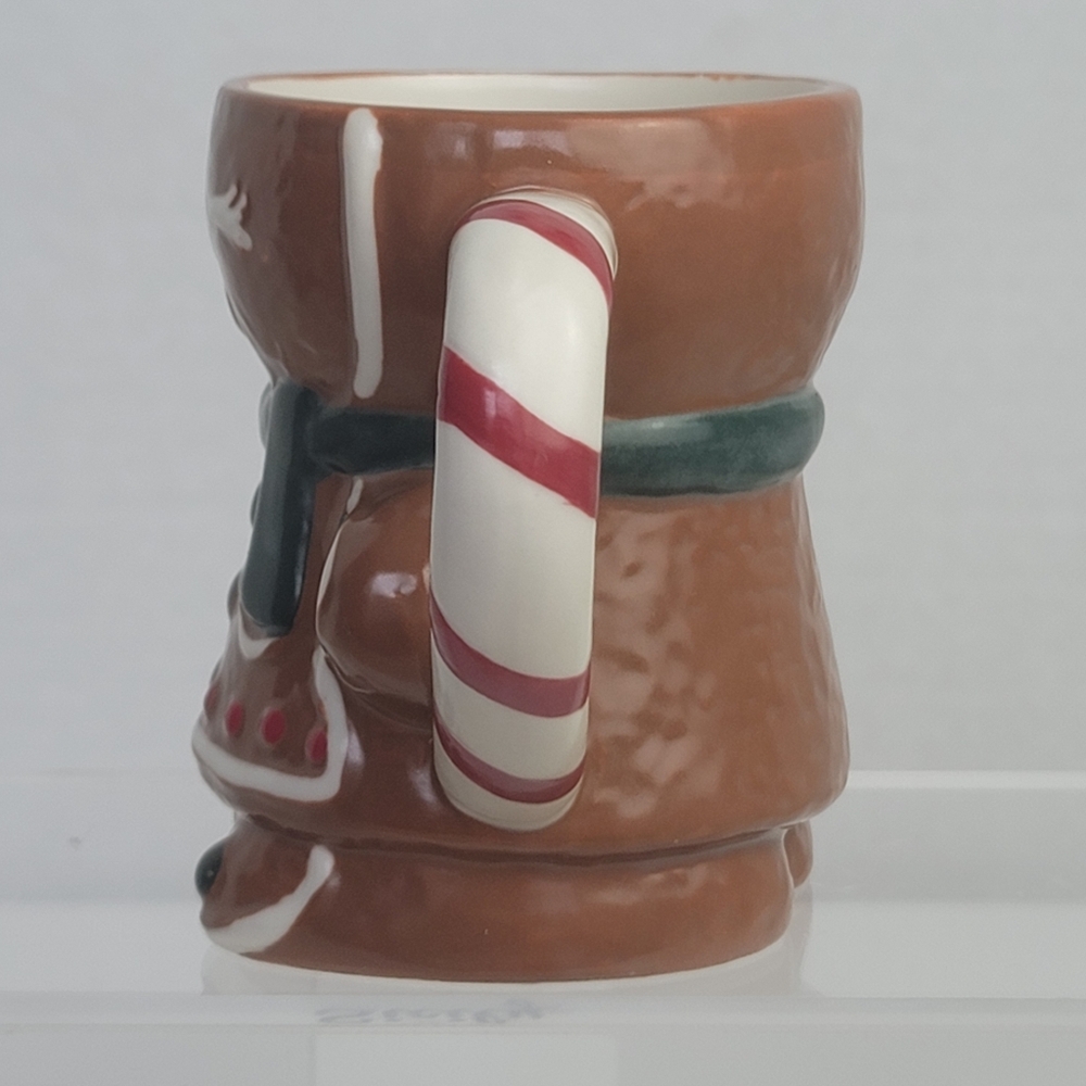 Pottery Barn Holiday Christmas Ms. Spice Gingerbread Candy Cane Handle Mug - Picture 7 of 13